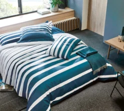DRAP GRAND LARGE BLEU PAON
