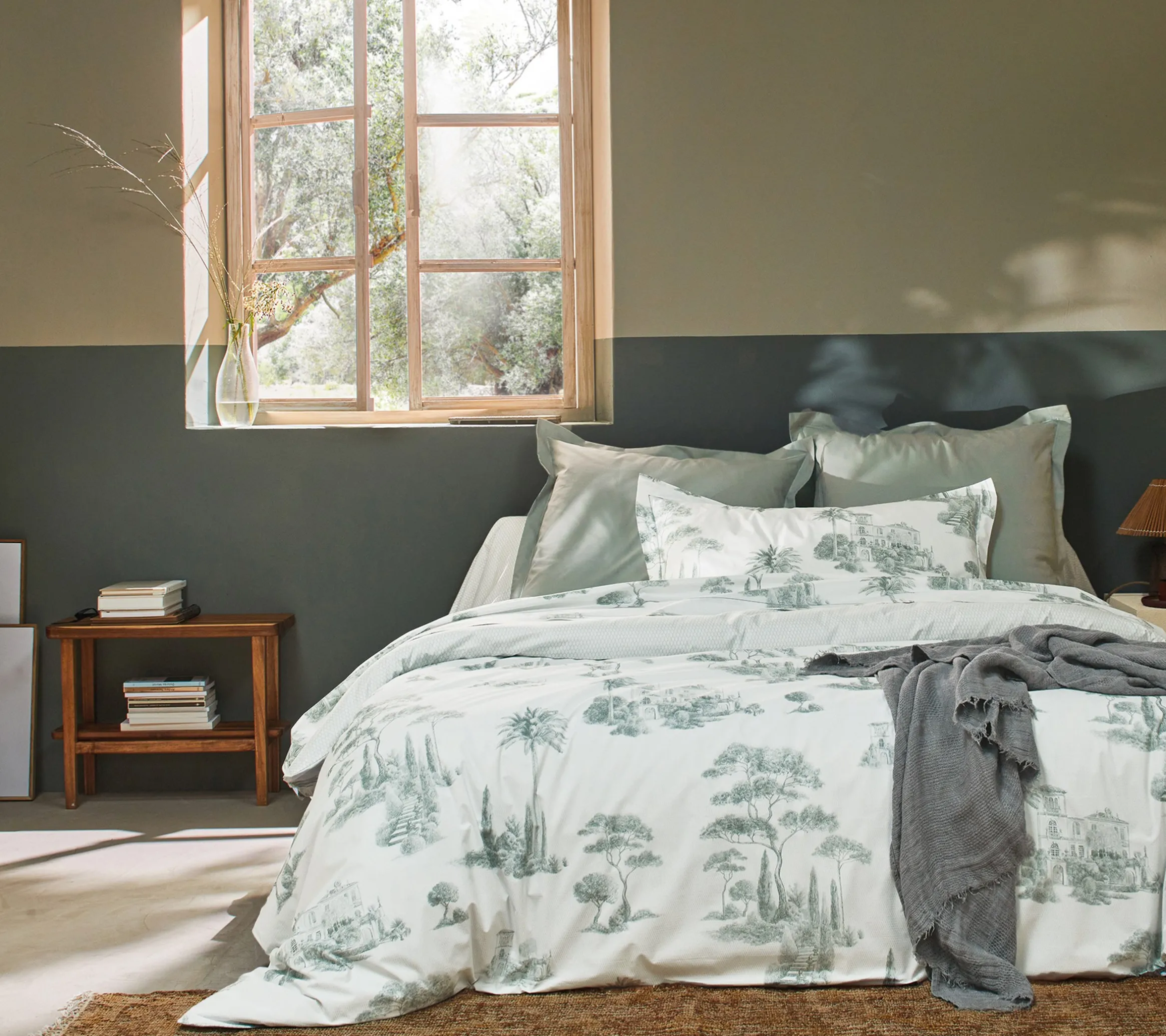 DRAP HOUSSE PROMENADE SAUGE