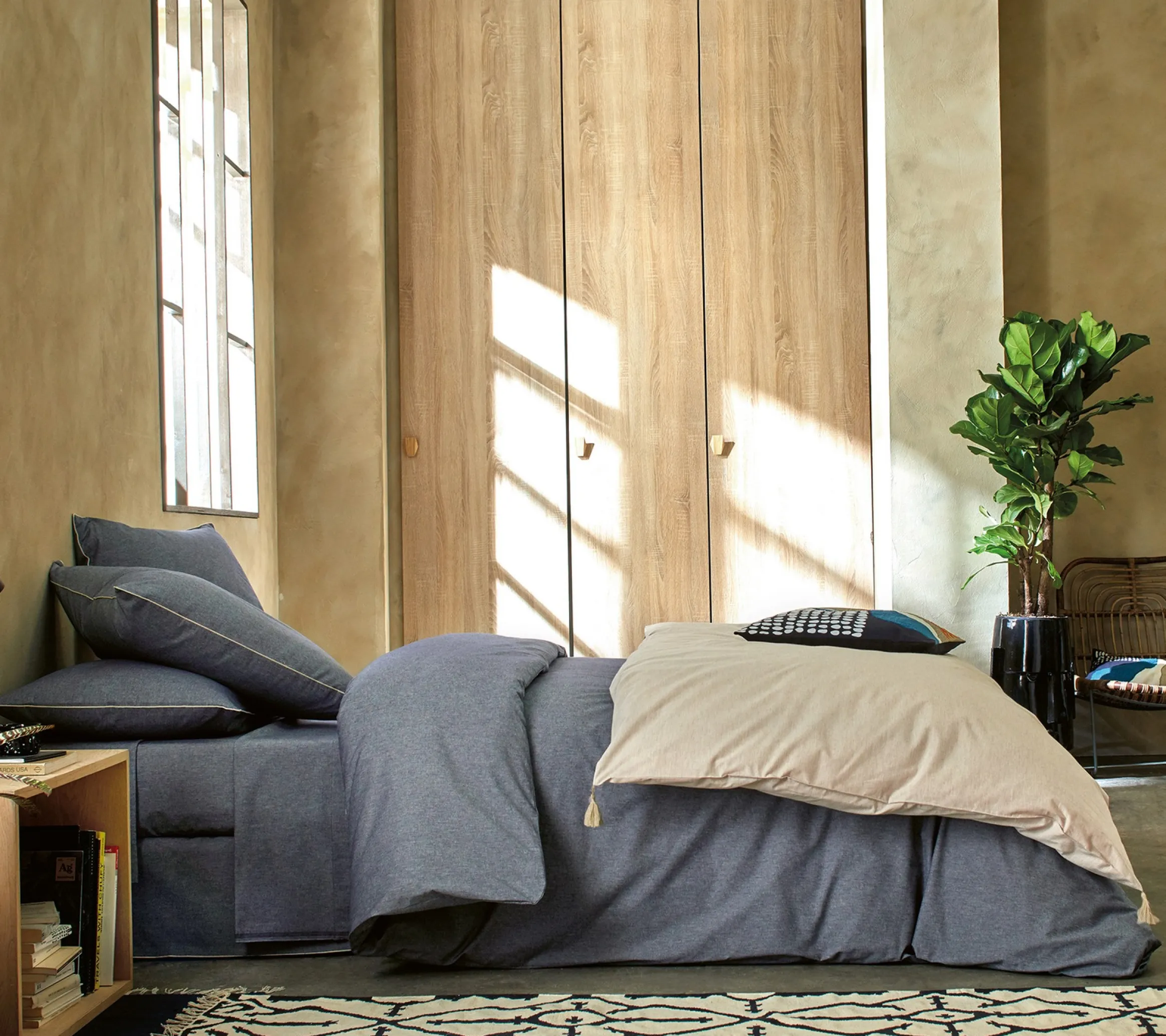 DRAP HOUSSE RESSOURCES INDIGO