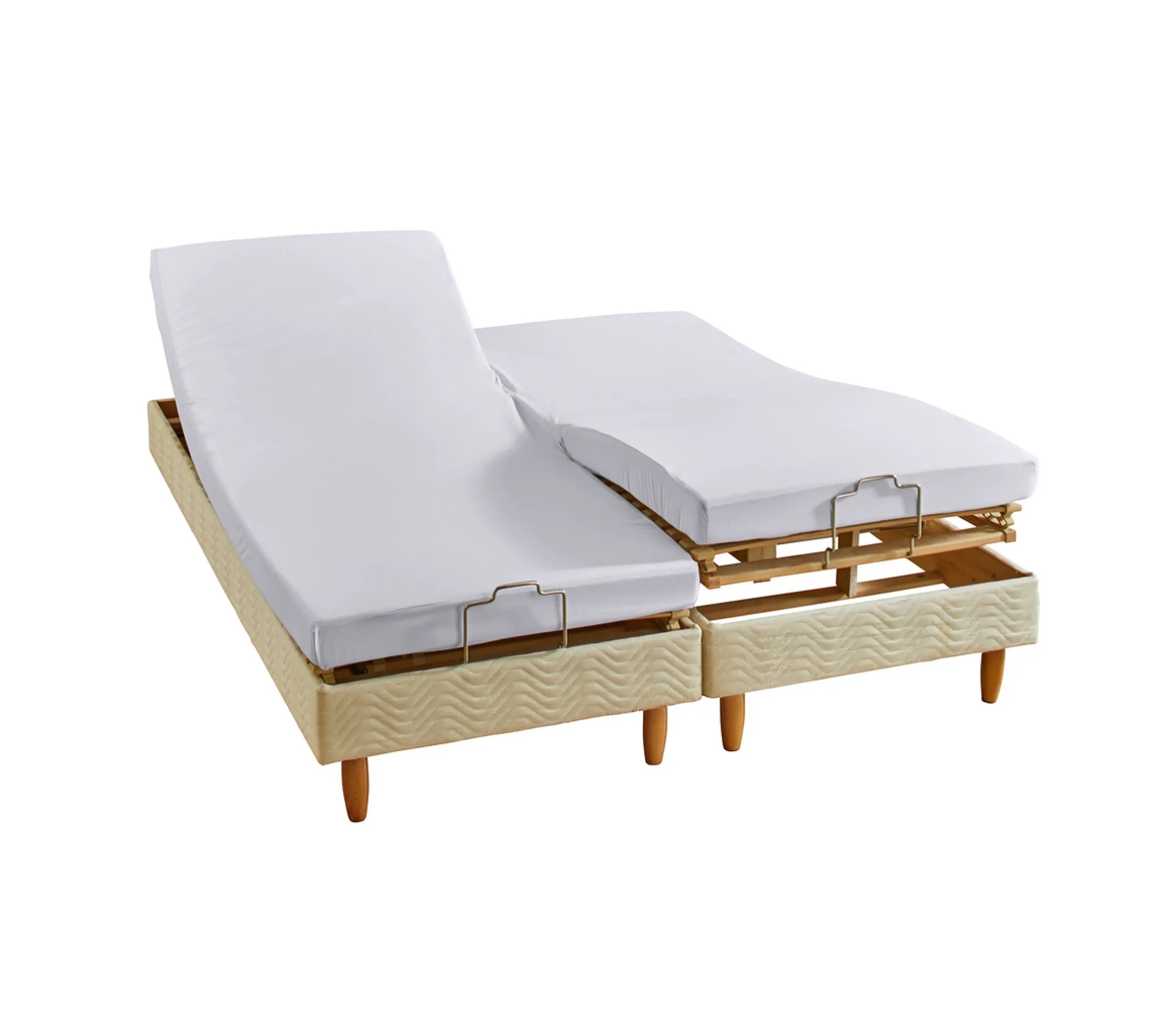 DRAP HOUSSE 4 TÊTES RESPIZEN BOIS DE ROSE