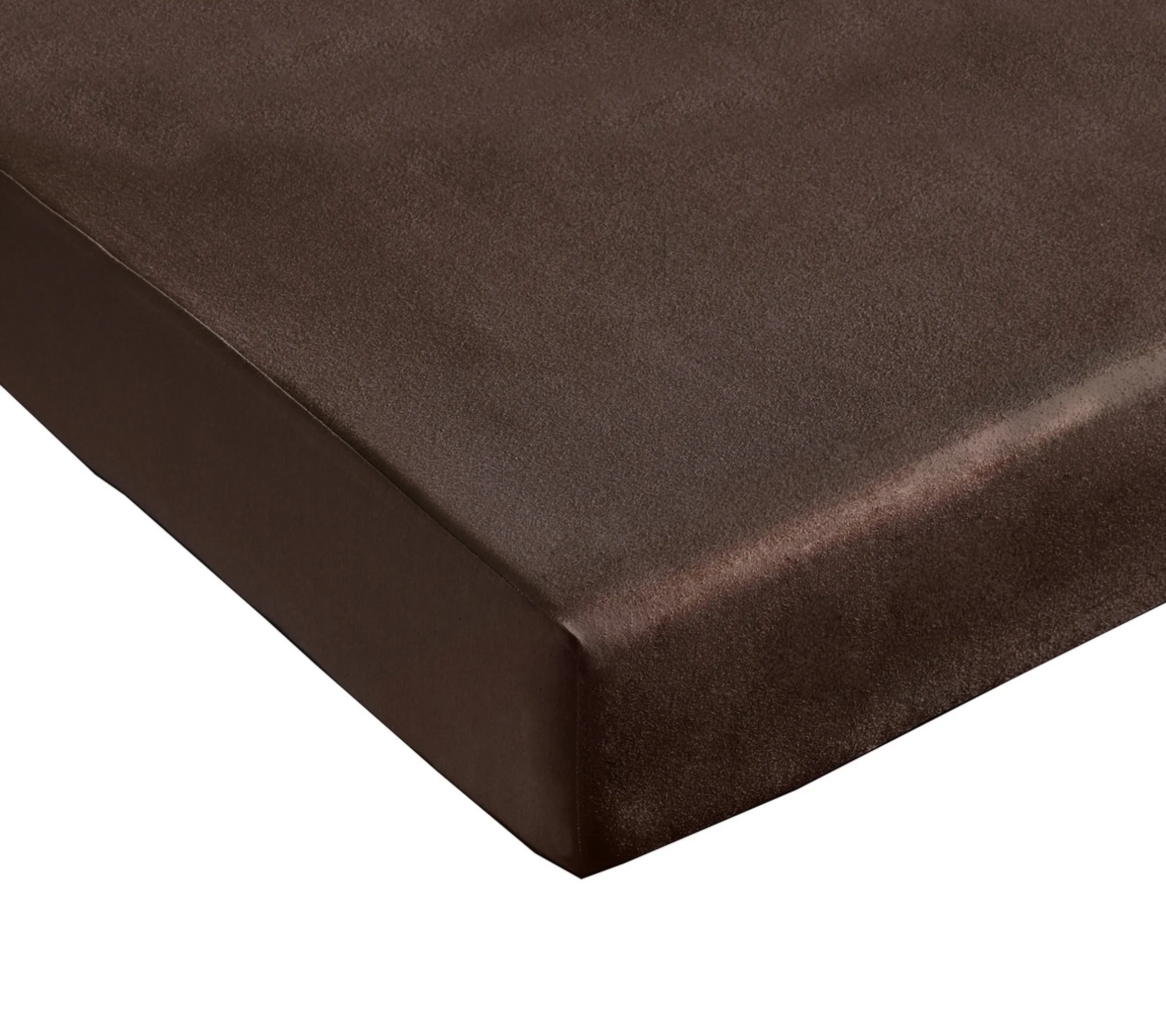 DRAP HOUSSE 2 TÊTES UNI COTON EXTENSIBLE EBENE
