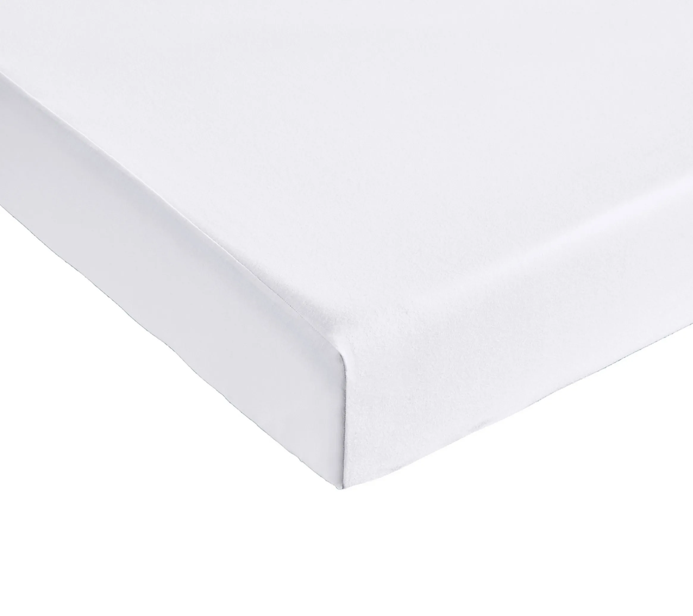 DRAP HOUSSE 4 TÊTES UNI COTON EXTENSIBLE BLANC