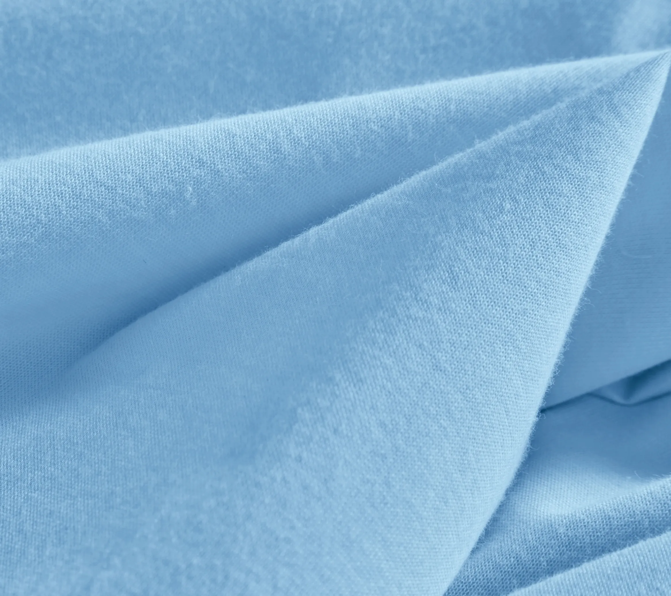 DRAP HOUSSE 4 TÊTES UNI COTON EXTENSIBLE BLEU CIEL