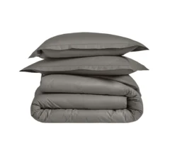 DRAP HOUSSE 4 TÊTES UNI PERCALE ACIER