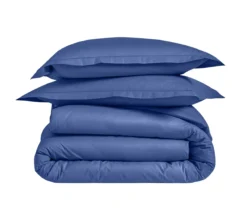 DRAP HOUSSE 2 TÊTES UNI PERCALE BLEU ROYAL