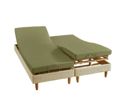 DRAP HOUSSE 4 TÊTES UNI PERCALE KAKI