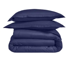 DRAP HOUSSE 2 TÊTES UNI PERCALE NAVY
