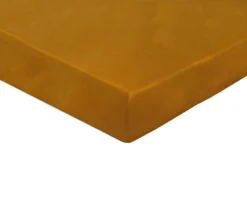 DRAP HOUSSE 4 TÊTES UNI SATIN AMBRE