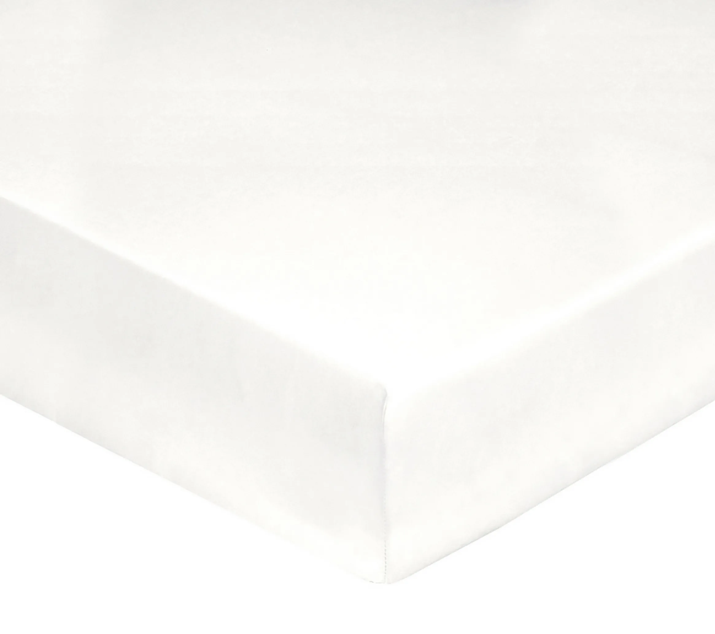 DRAP HOUSSE 4 TÊTES UNI SATIN BLANC