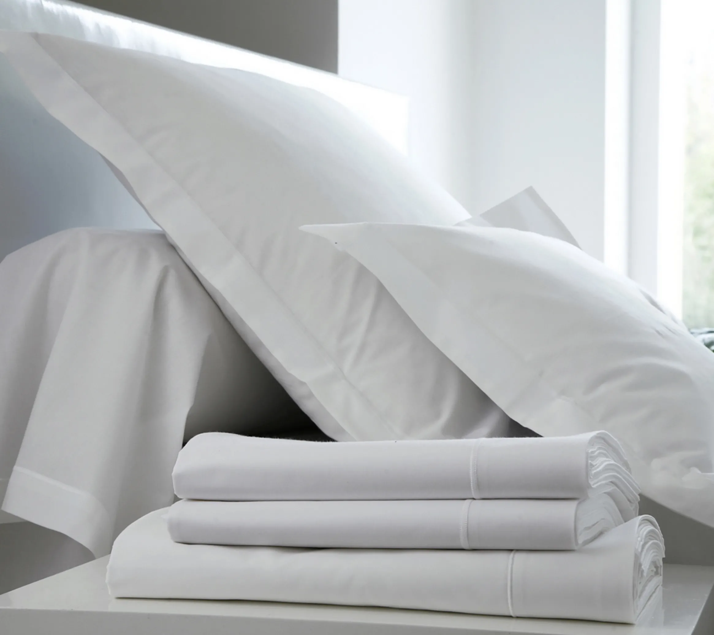 DRAP HOUSSE UNI COTON BLANC
