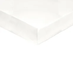 DRAP HOUSSE UNI COTON BLANC