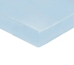 DRAP HOUSSE UNI COTON BLEU CIEL