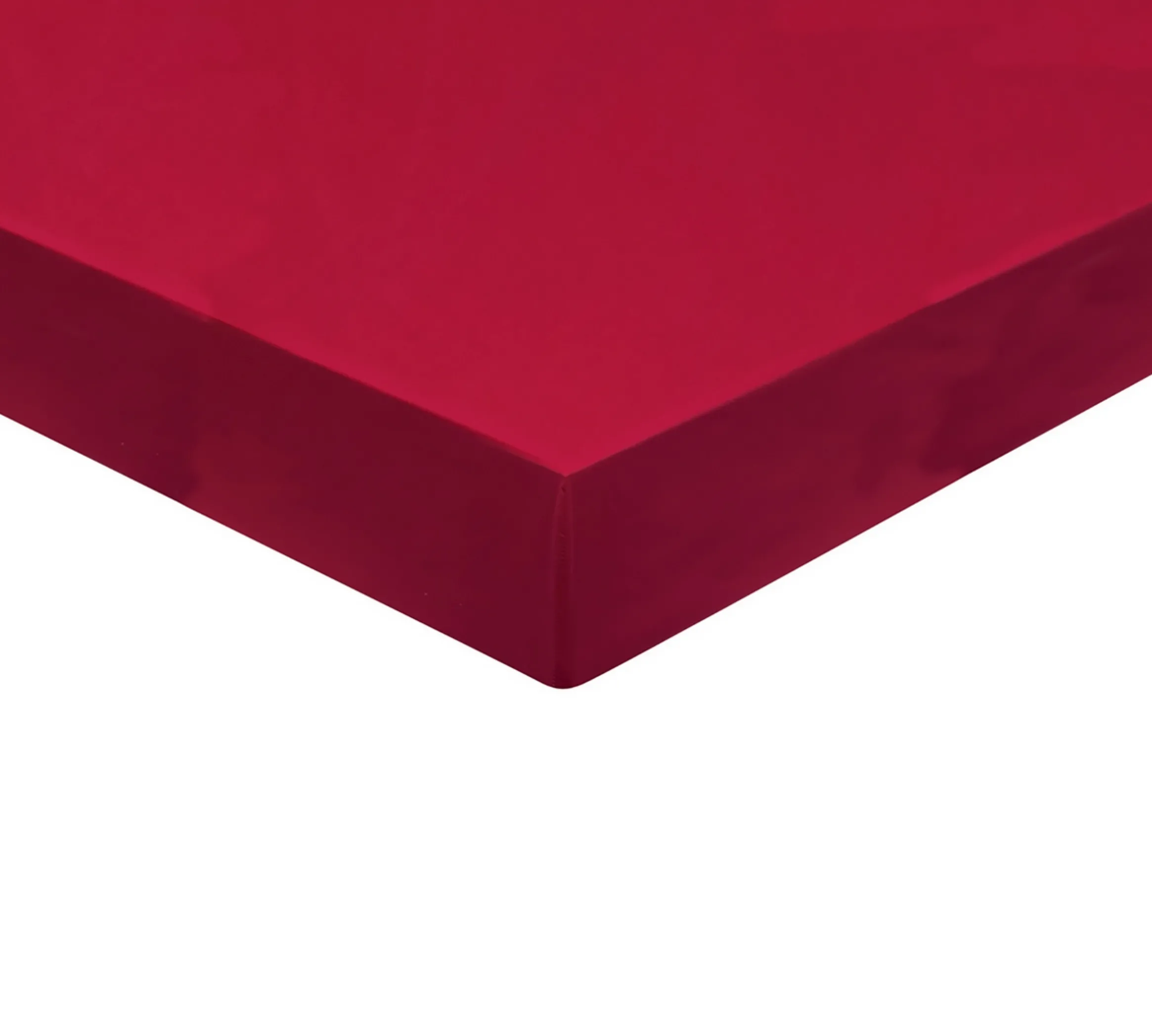 DRAP HOUSSE UNI COTON CARMIN