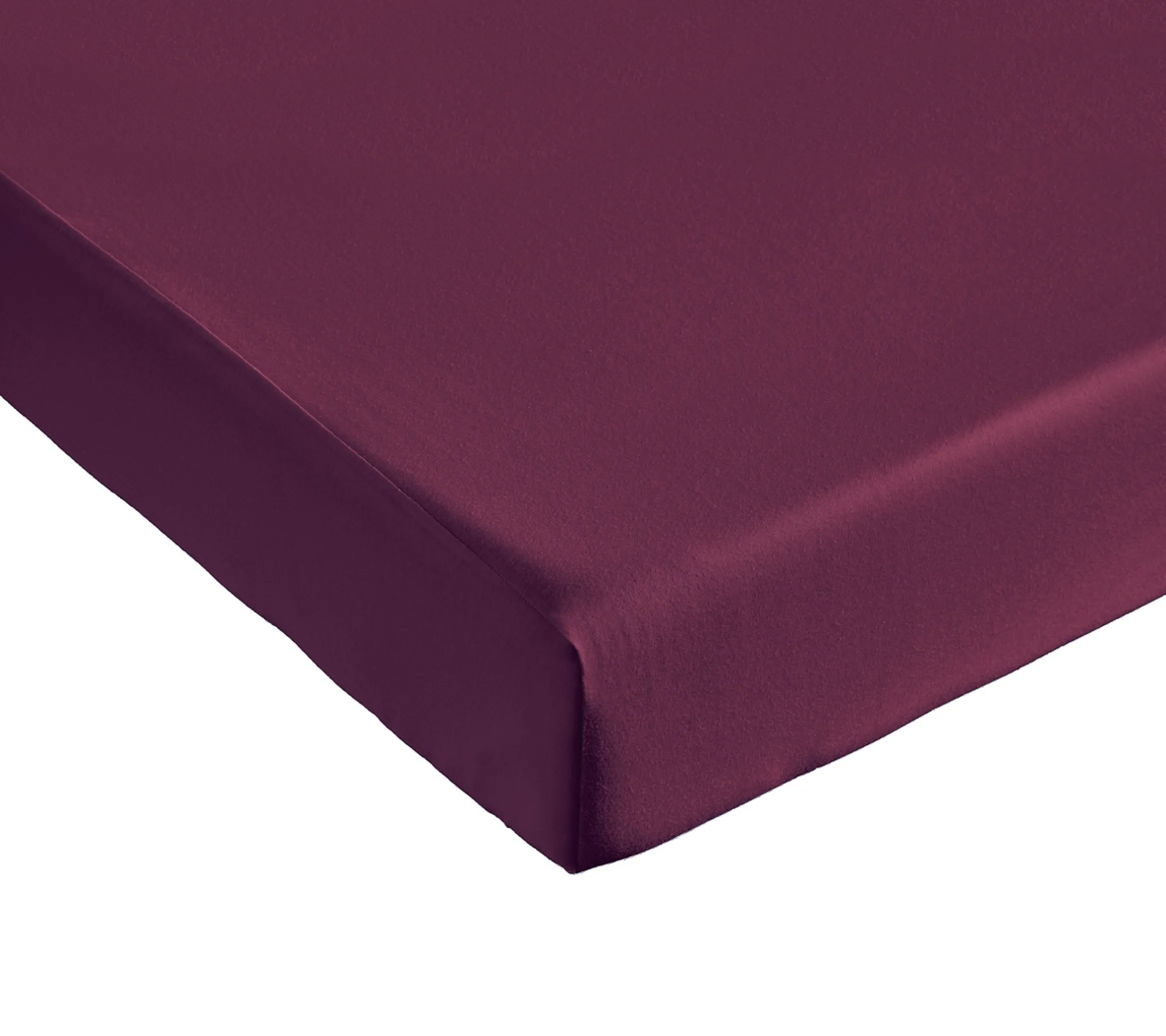 DRAP HOUSSE UNI COTON EXTENSIBLE CYCLAMEN