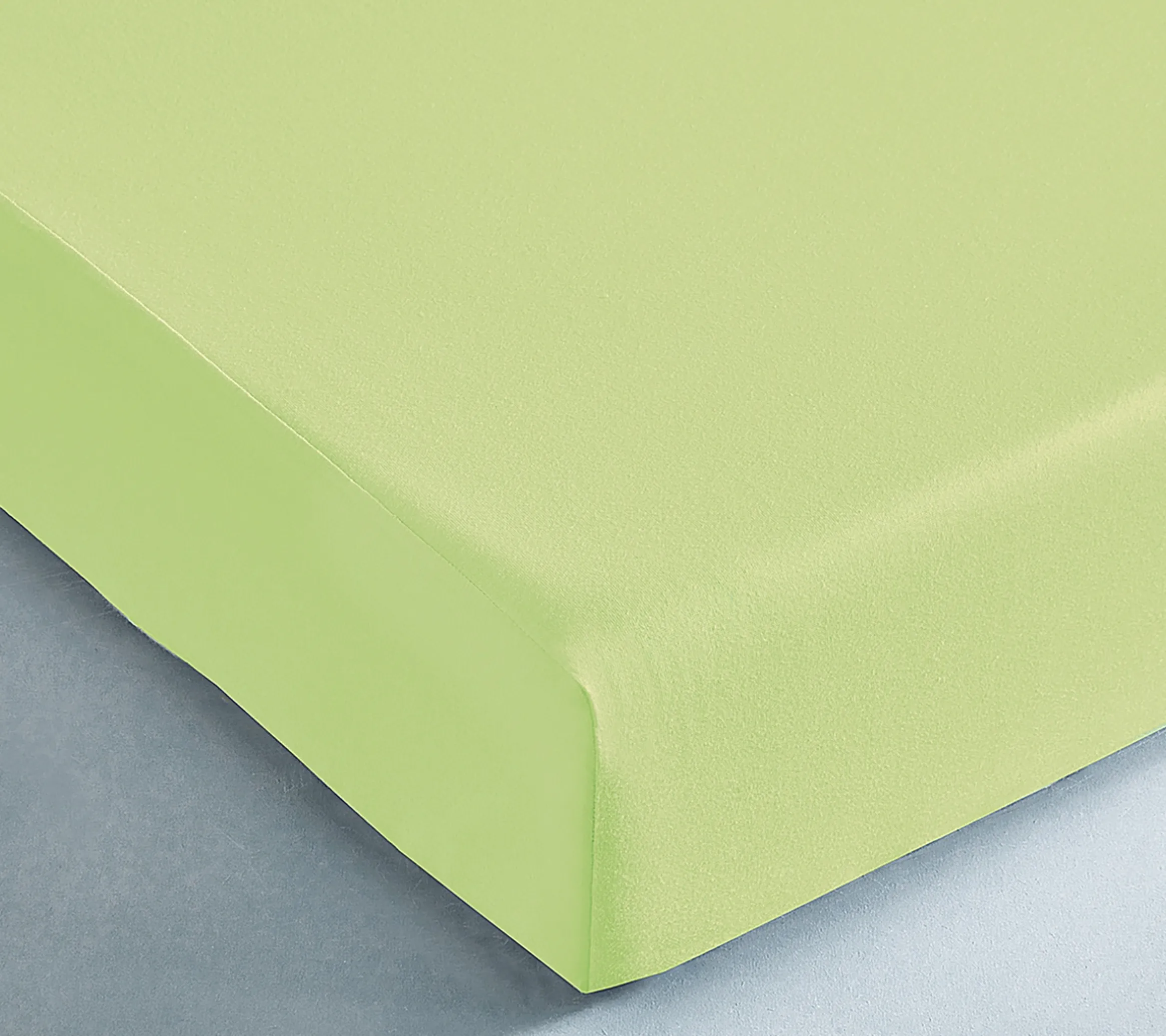 DRAP HOUSSE UNI COTON EXTENSIBLE ANIS