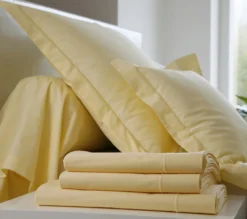 DRAP HOUSSE UNI COTON JAUNE