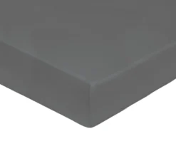 DRAP HOUSSE UNI PERCALE ACIER