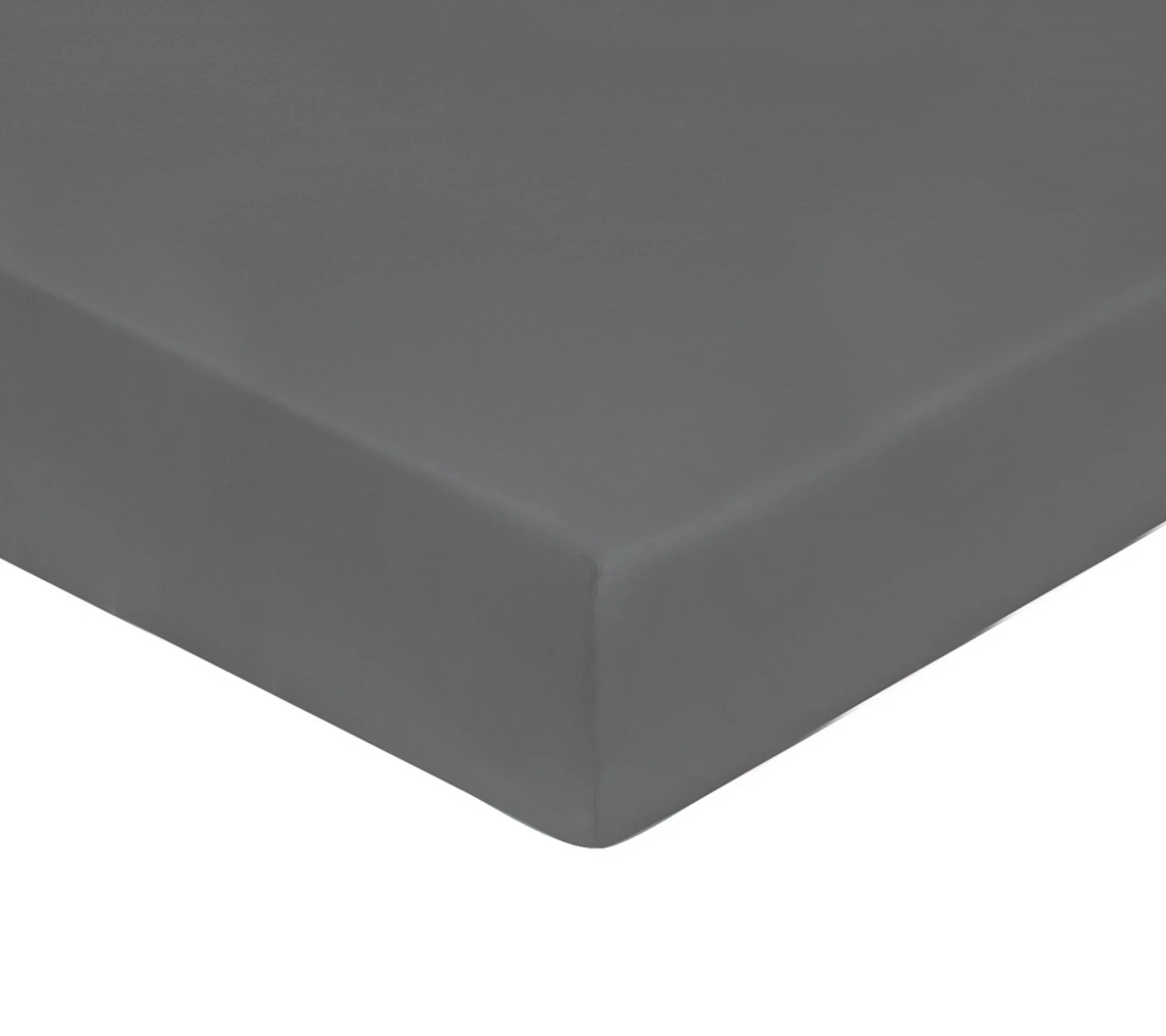 DRAP HOUSSE UNI PERCALE ACIER