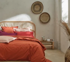 DRAP HOUSSE UNI PERCALE RUBIS