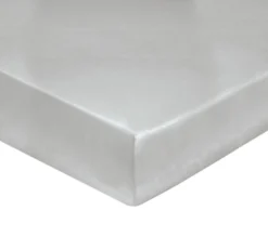 DRAP HOUSSE UNI SATIN METAL