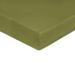 DRAP HOUSSE UNI SATIN OLIVE