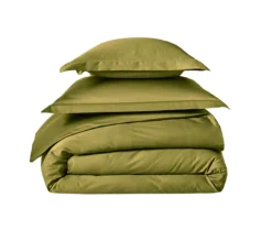 DRAP HOUSSE UNI SATIN OLIVE