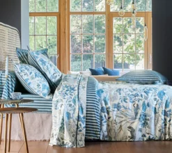 DRAP HOUSSE WATER GARDEN BLEU