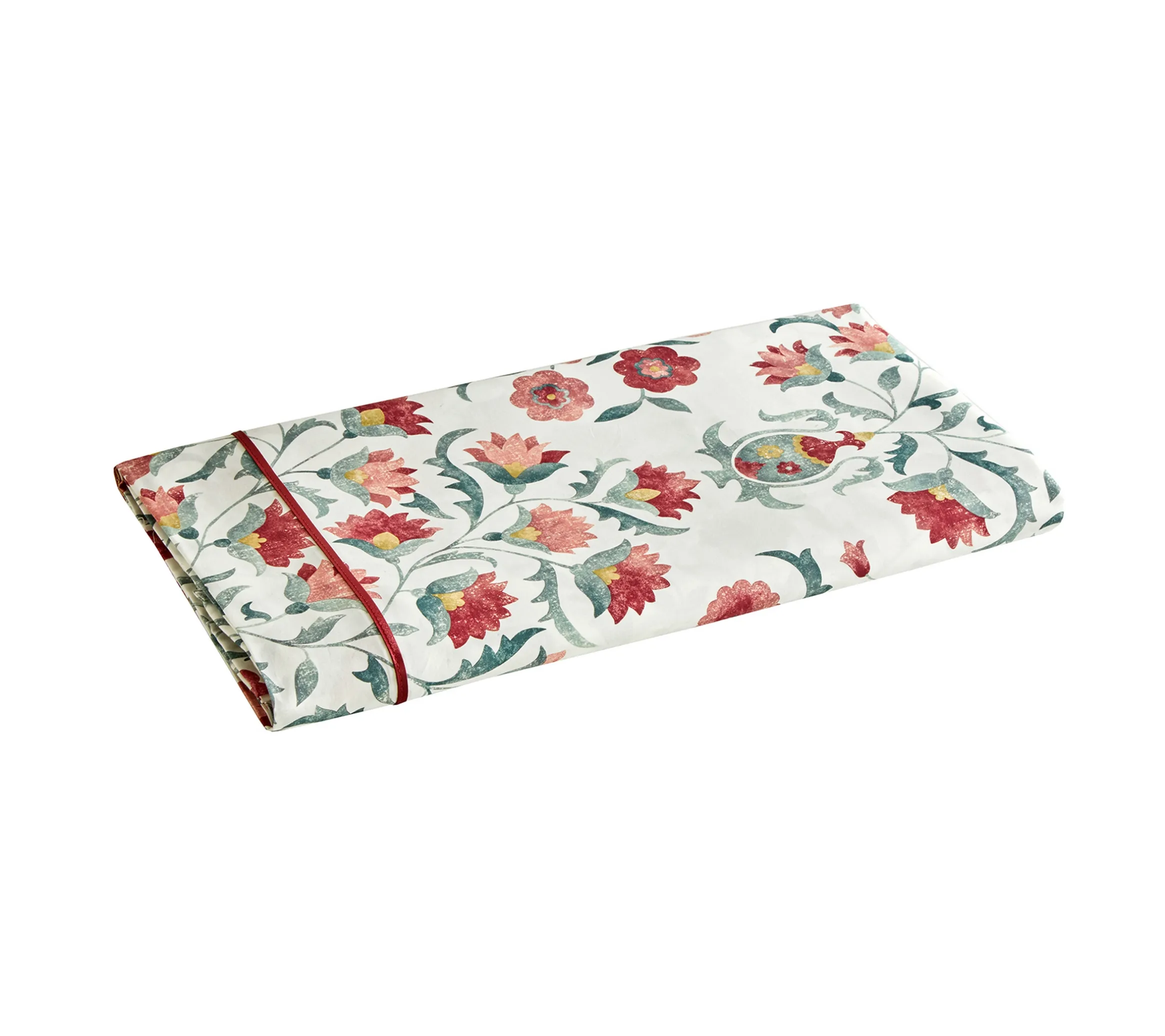 DRAP JARDIN ORIENTAL CARMIN