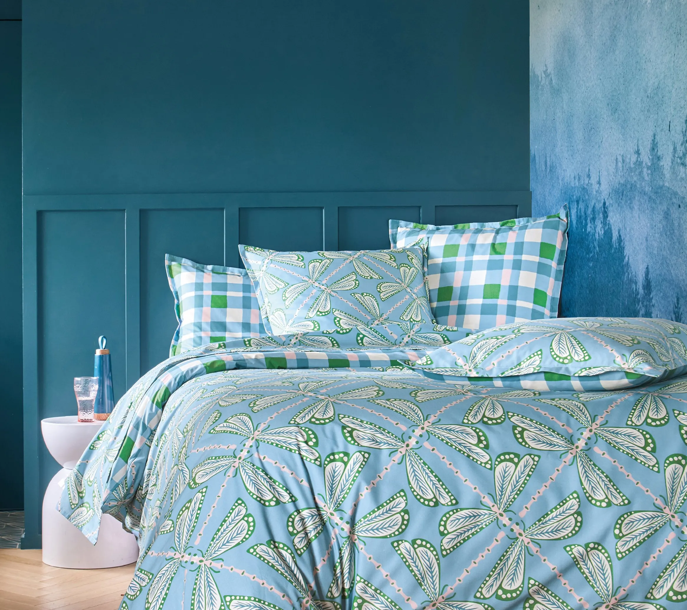 DRAP LILLY BLEU