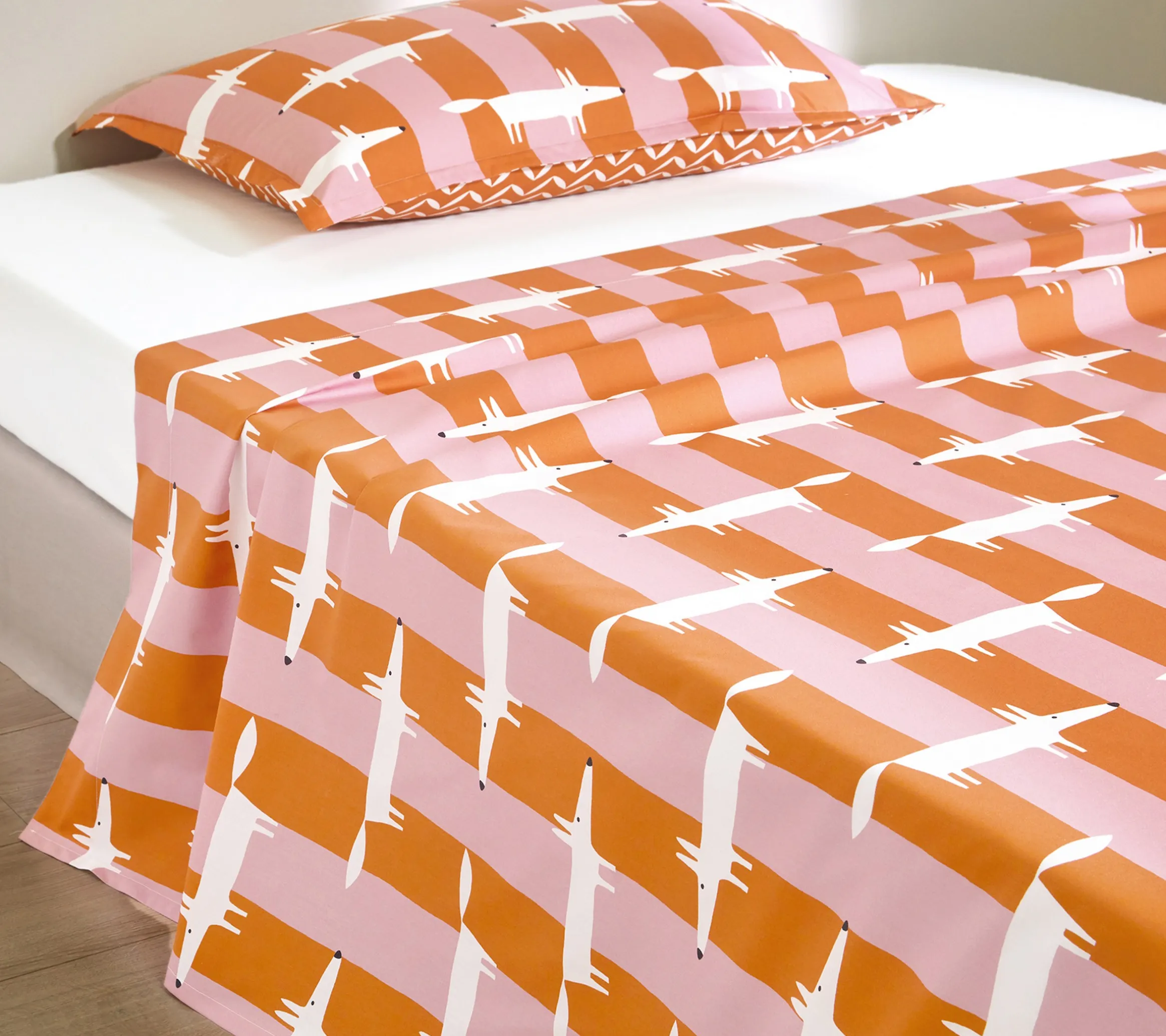 DRAP MR FOX STRIPE CORAIL