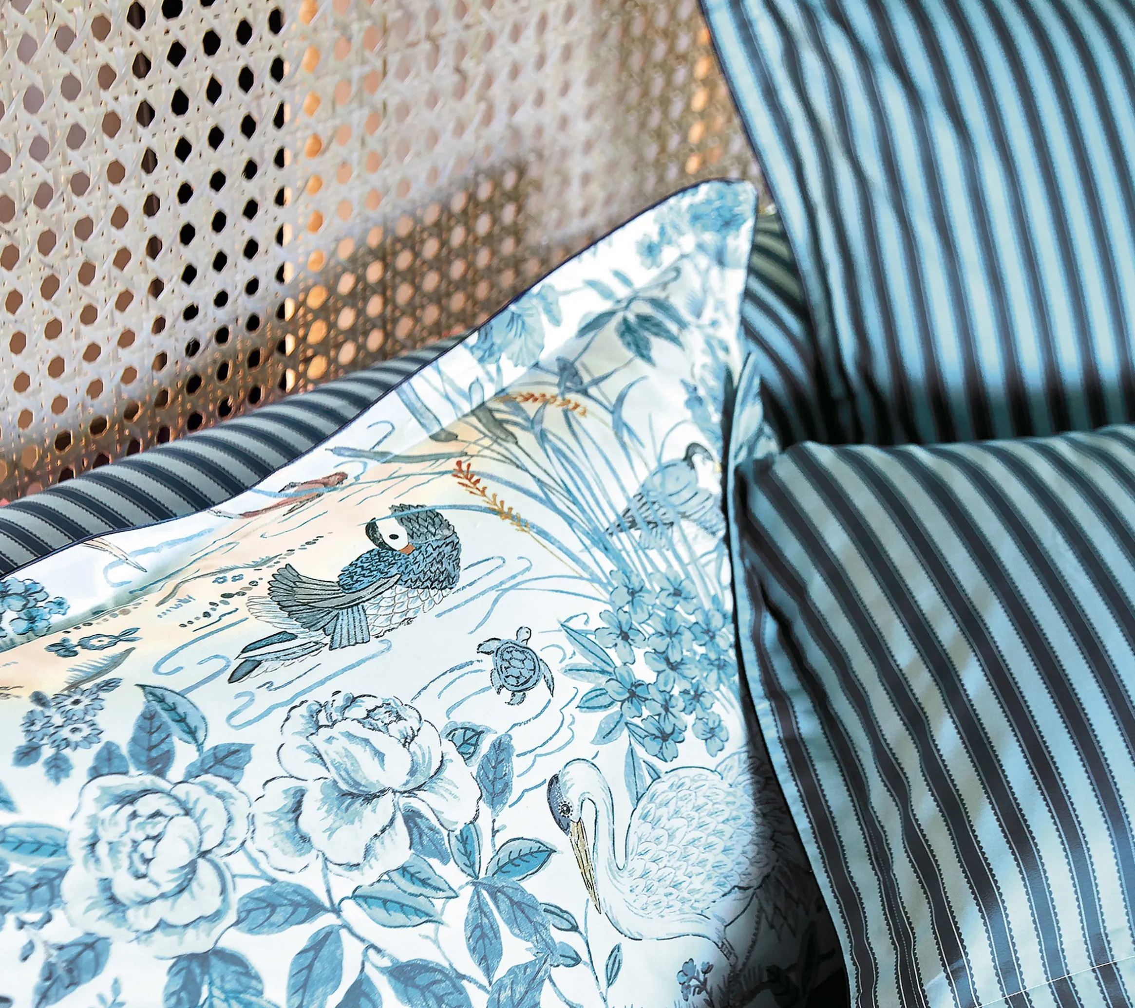 DRAP WATER GARDEN BLEU
