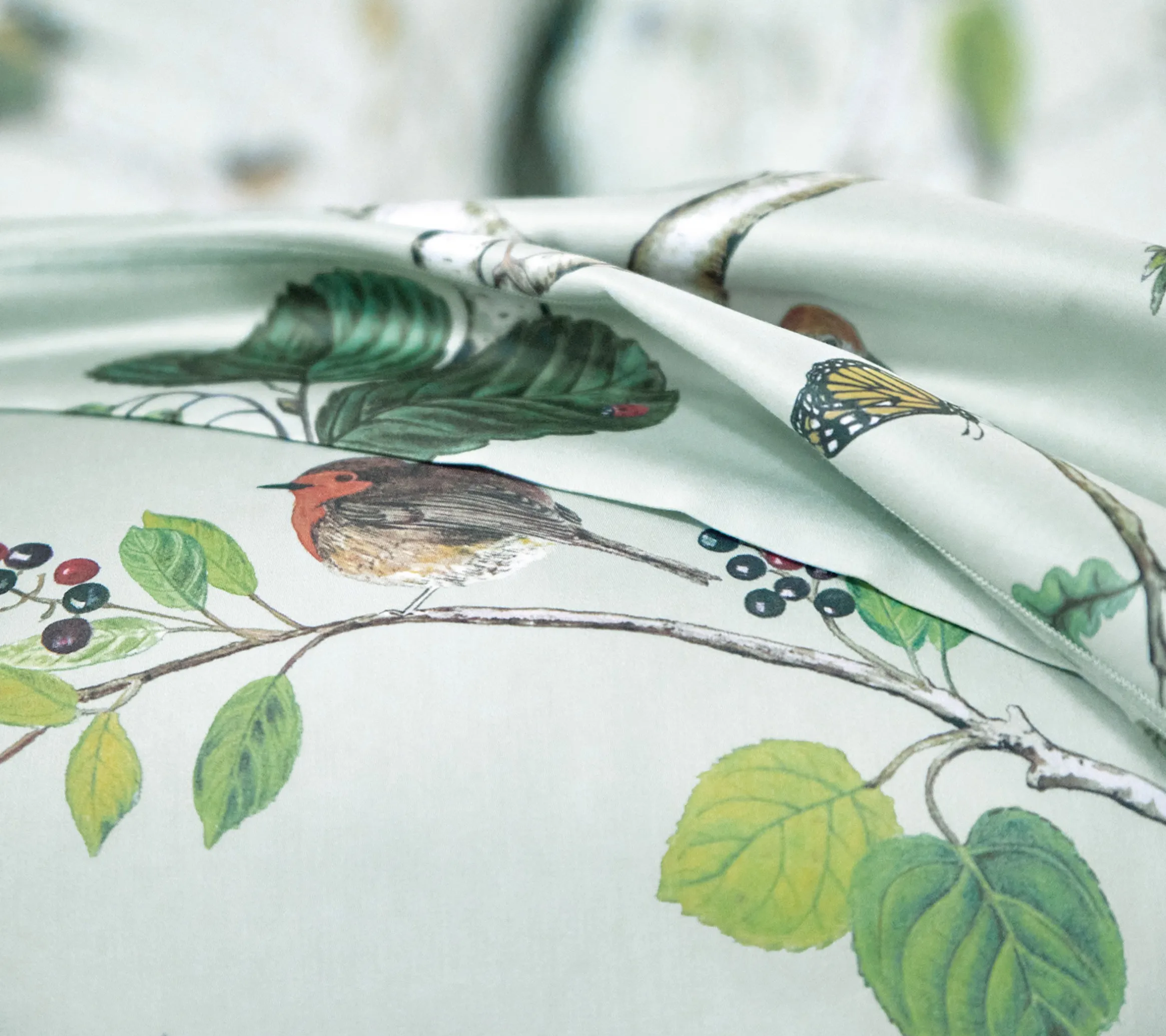 DRAP WOODLAND BLEU CELESTE