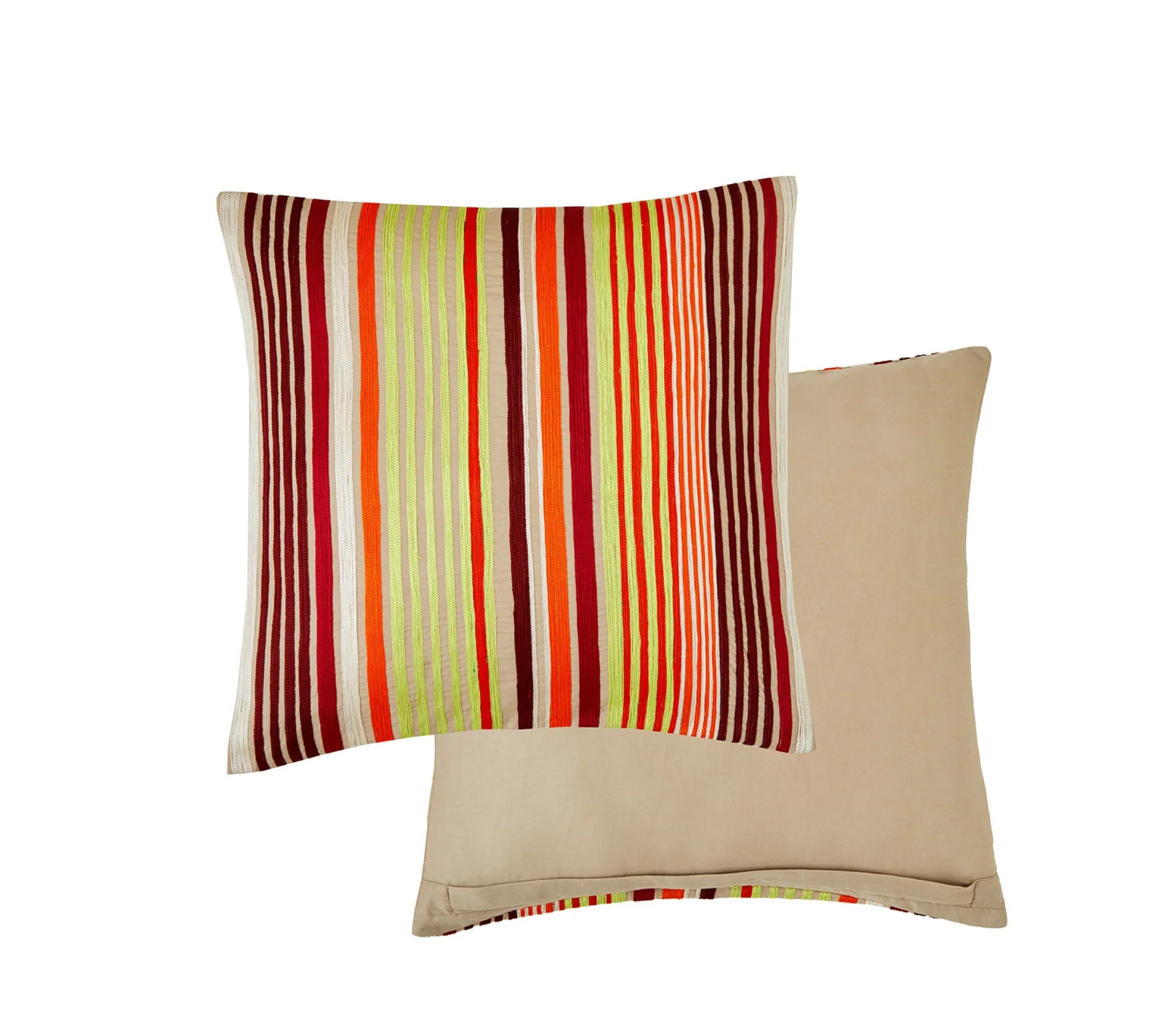 ENSEMBLE ENVELOPPE COUSSIN ARC EN CIEL BOURGOGNE