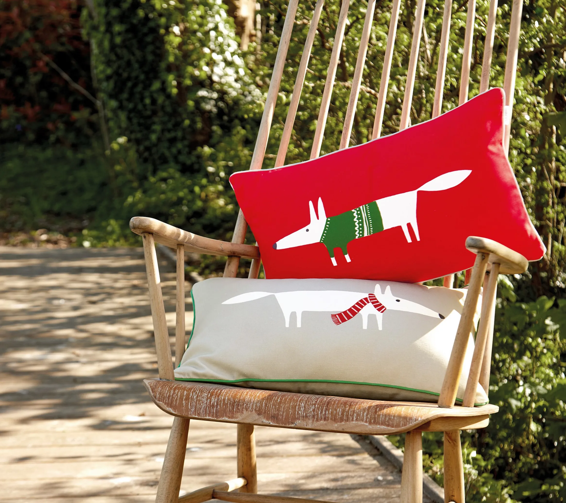 ENSEMBLE ENVELOPPE COUSSIN FOXY ROUGE
