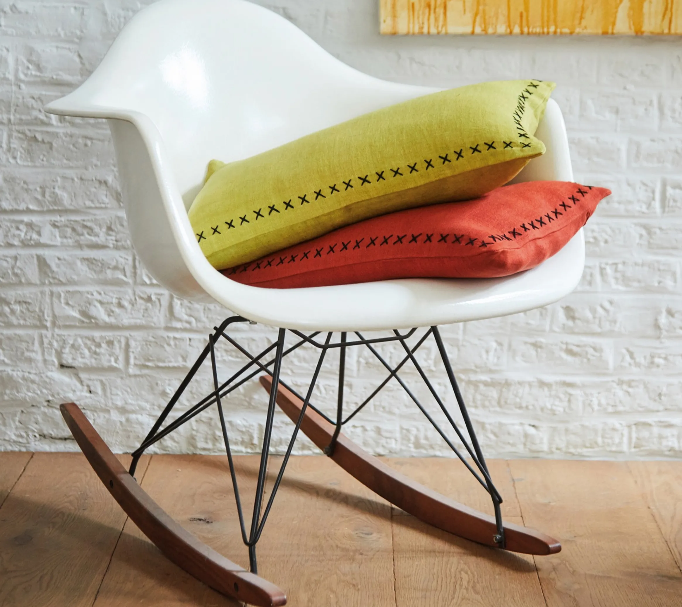ENSEMBLE ENVELOPPE COUSSIN FARNIENTE PISTACHE