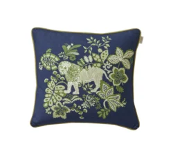 ENSEMBLE ENVELOPPE COUSSIN LION INDIGO
