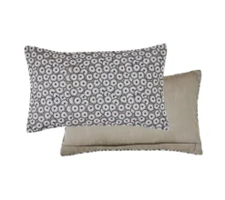 ENSEMBLE ENVELOPPE COUSSIN MARGUERITES ANTHRACITE