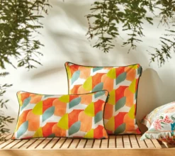ENSEMBLE ENVELOPPE COUSSIN MAUPITI OCRE