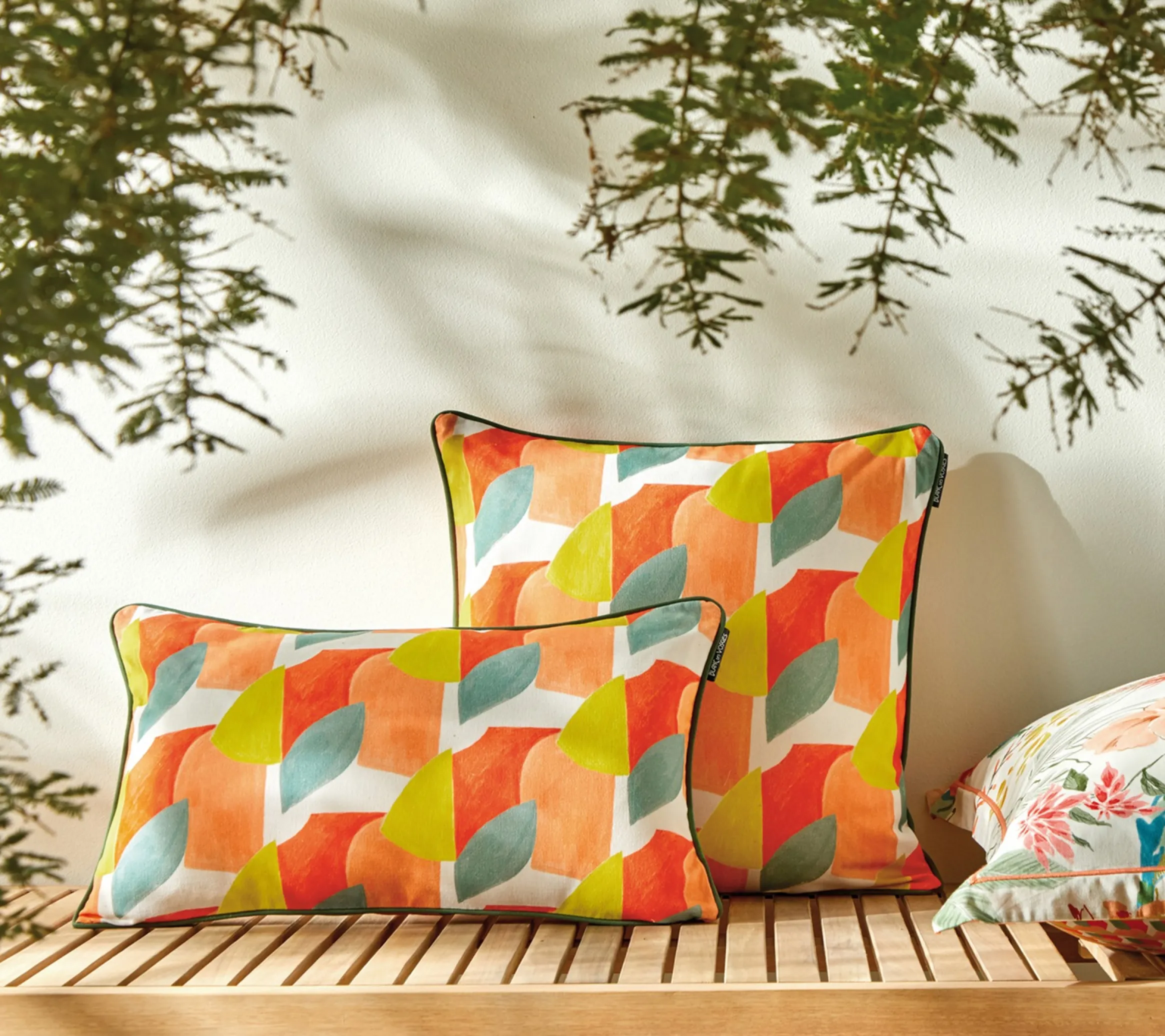 ENSEMBLE ENVELOPPE COUSSIN MAUPITI OCRE