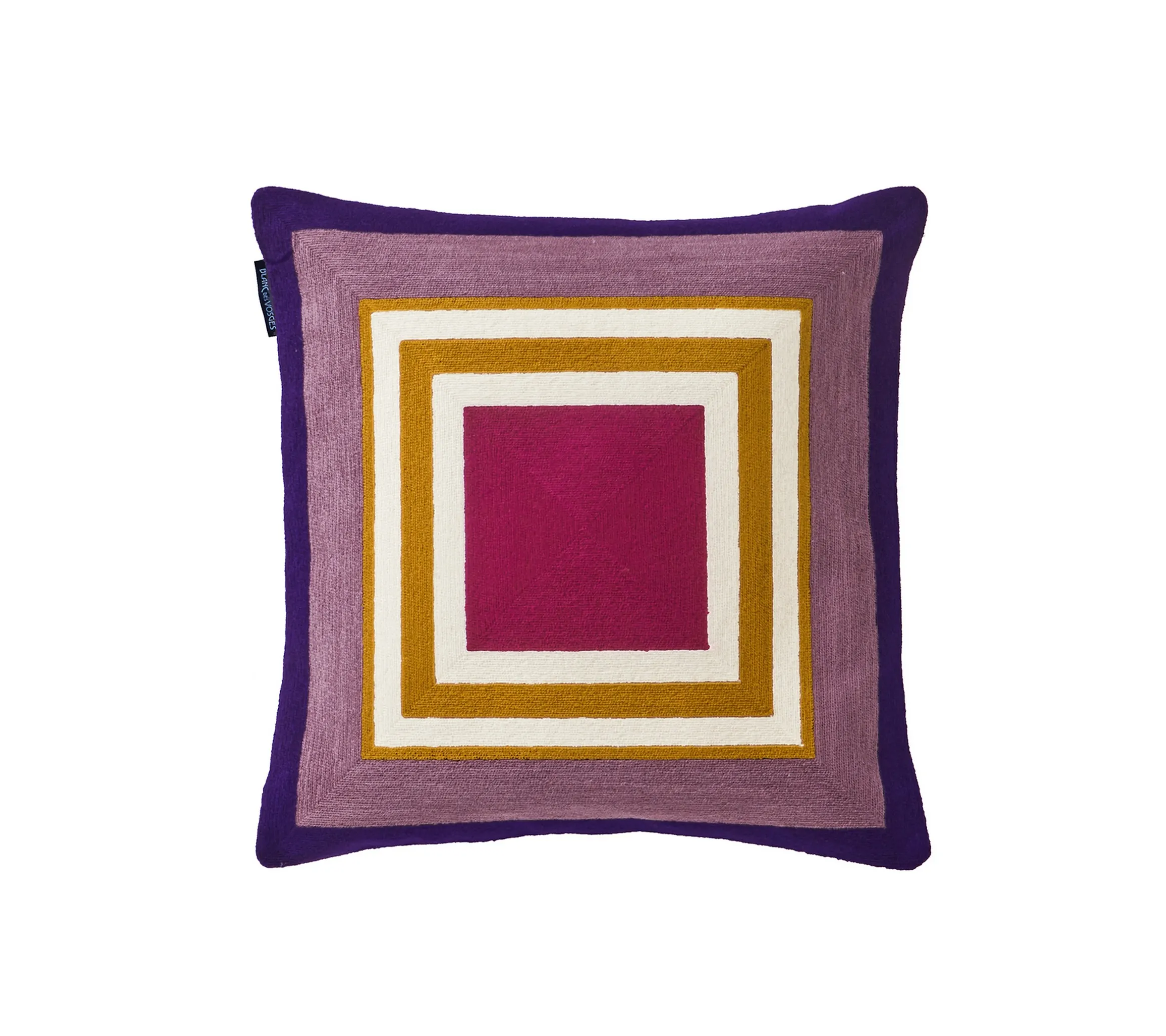 ENSEMBLE ENVELOPPE COUSSIN PRISME FUCHSIA