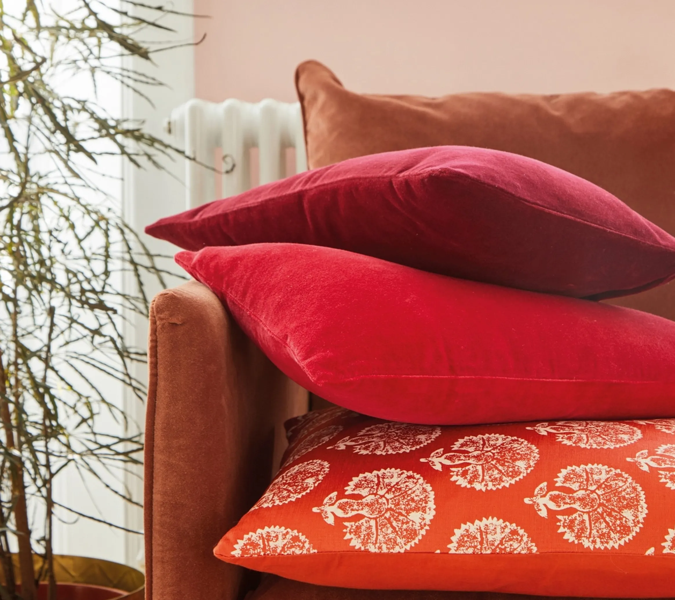 ENSEMBLE ENVELOPPE COUSSIN PACHA BOURGOGNE