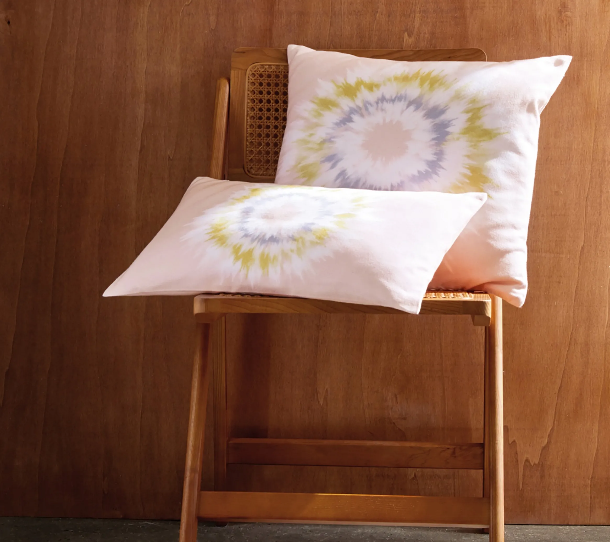 ENSEMBLE ENVELOPPE COUSSIN SPLASH POUDRE