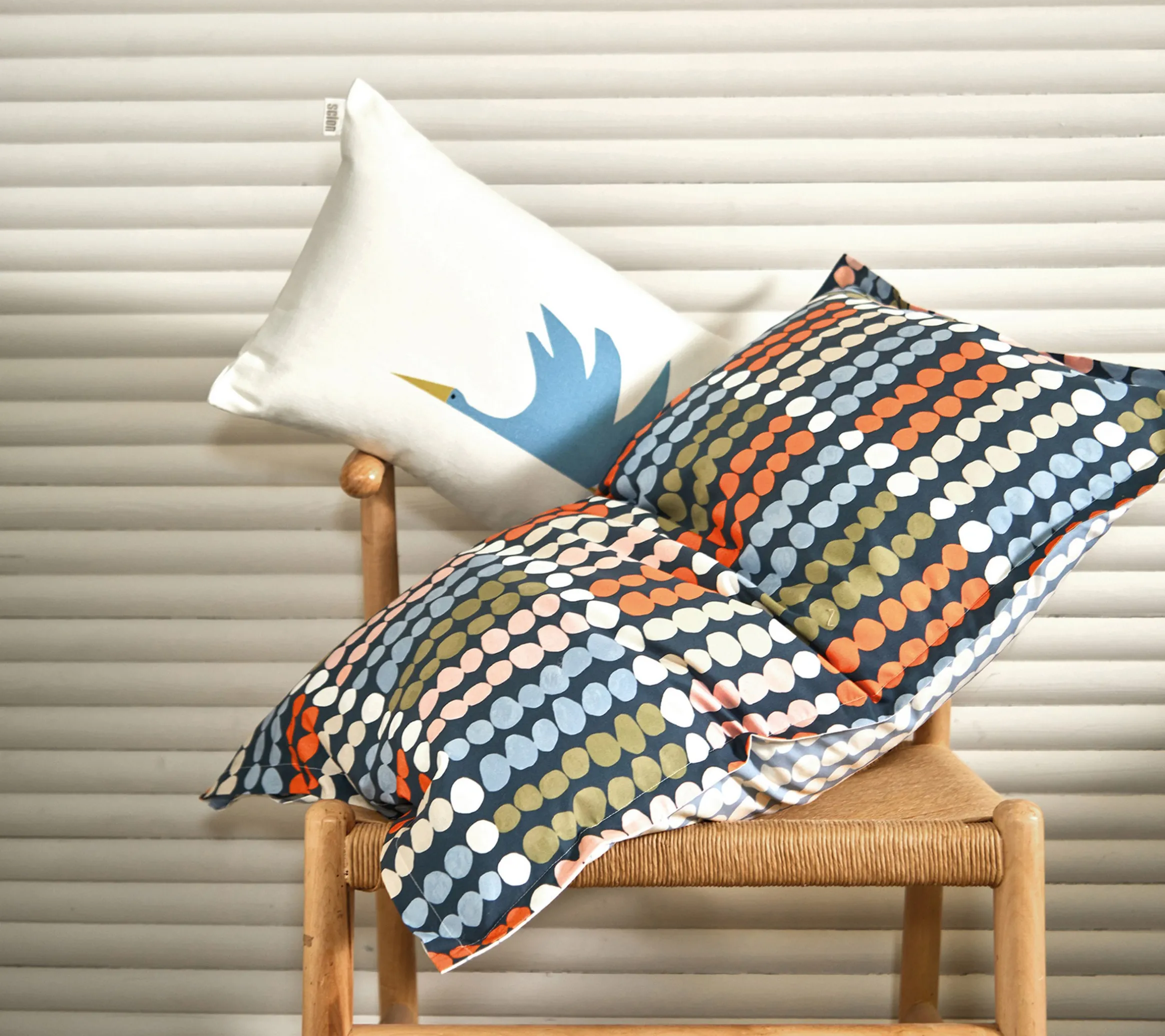 HOUSSE DE COUETTE DOTS BLEU CELESTE