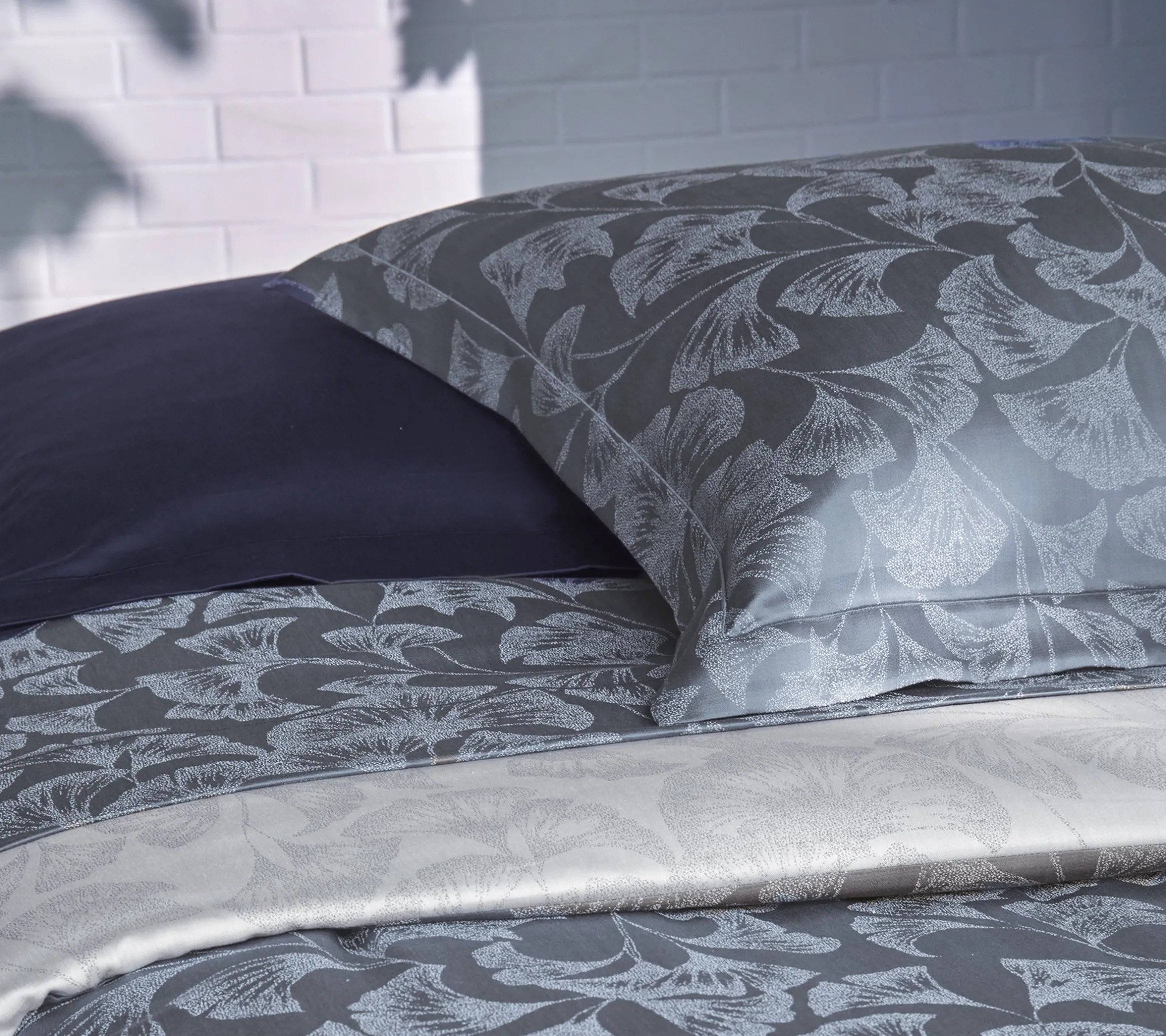 HOUSSE DE COUETTE GINGKO BLEU CORINTHE