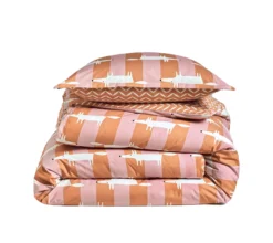 HOUSSE DE COUETTE MR FOX STRIPE CORAIL