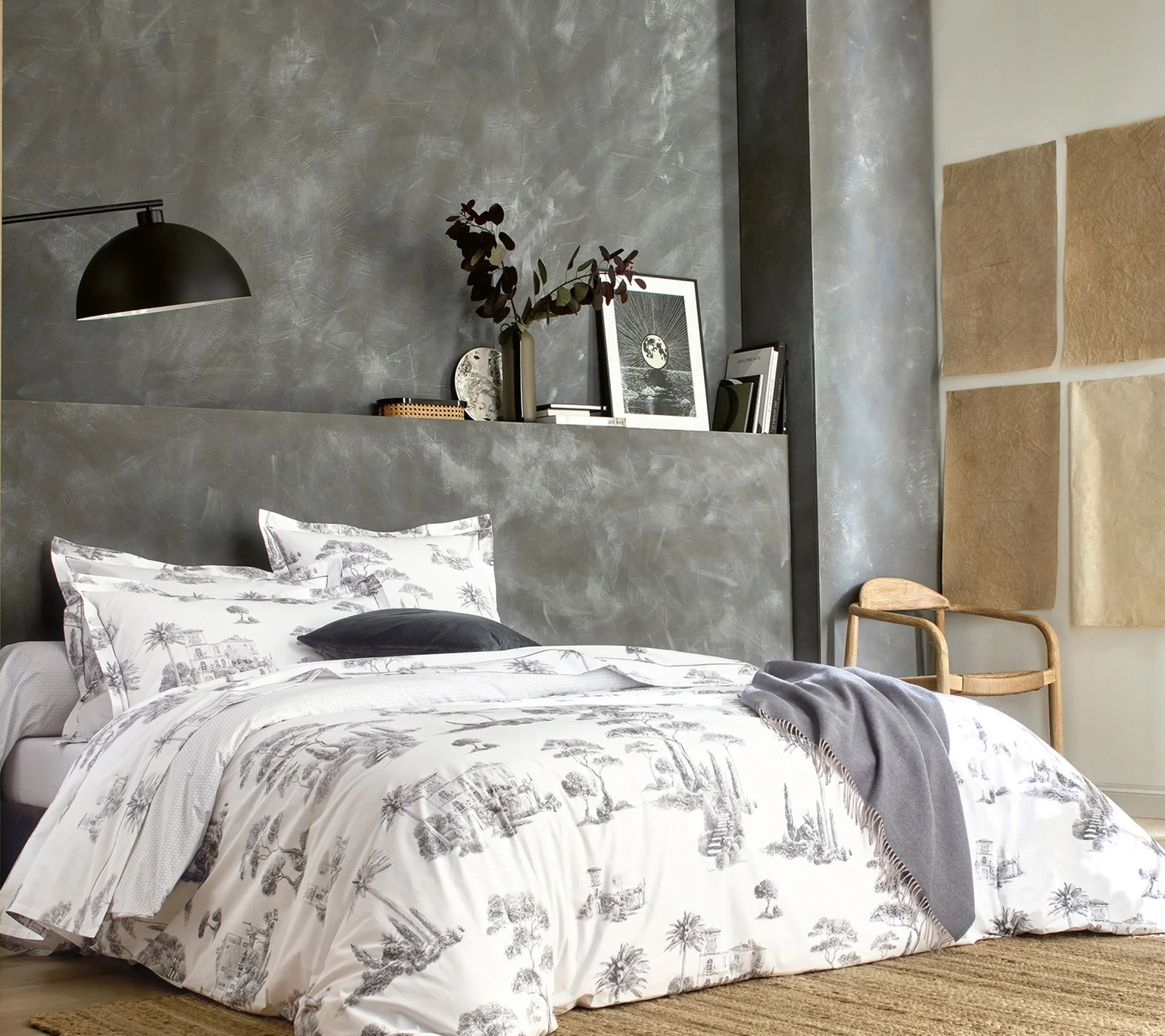 HOUSSE DE COUETTE PROMENADE GRAPHITE