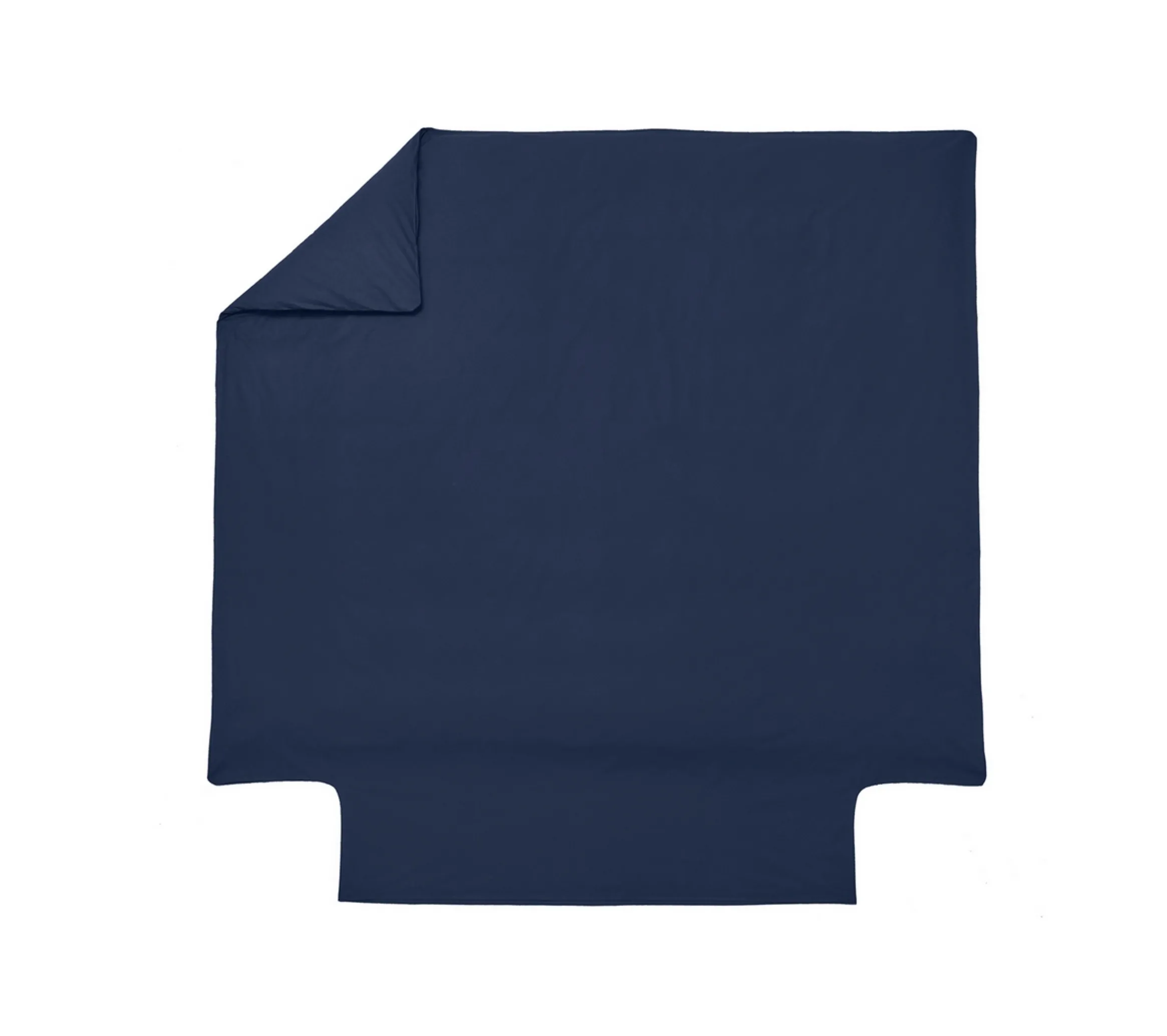 HOUSSE DE COUETTE UNI COTON MARINE