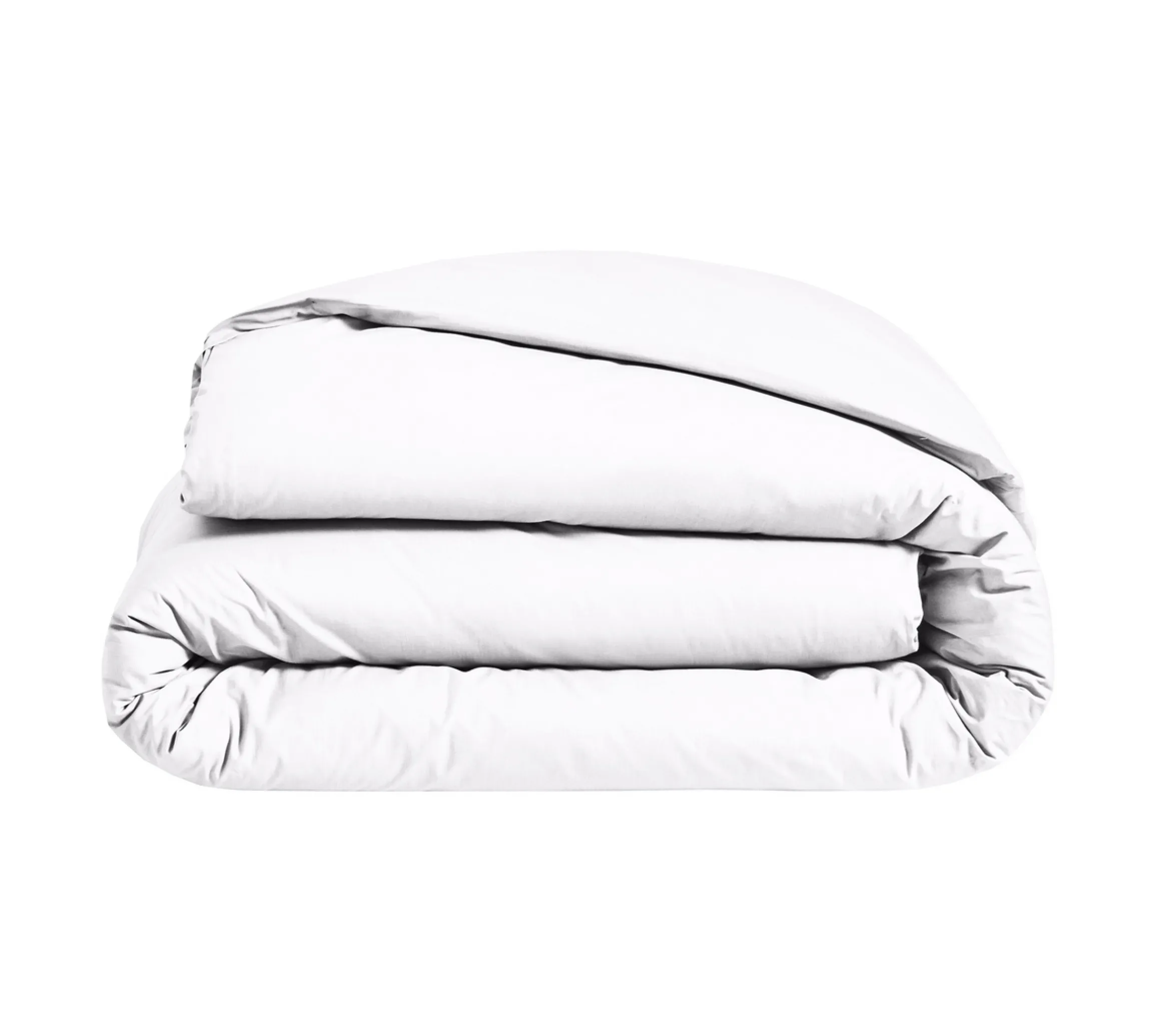 HOUSSE DE COUETTE UNI PERCALE BLANC