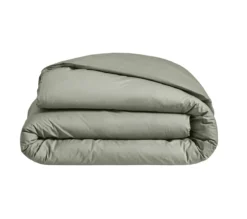 HOUSSE DE COUETTE UNI PERCALE SAUGE