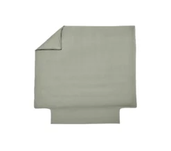 HOUSSE DE COUETTE UNI PERCALE SAUGE